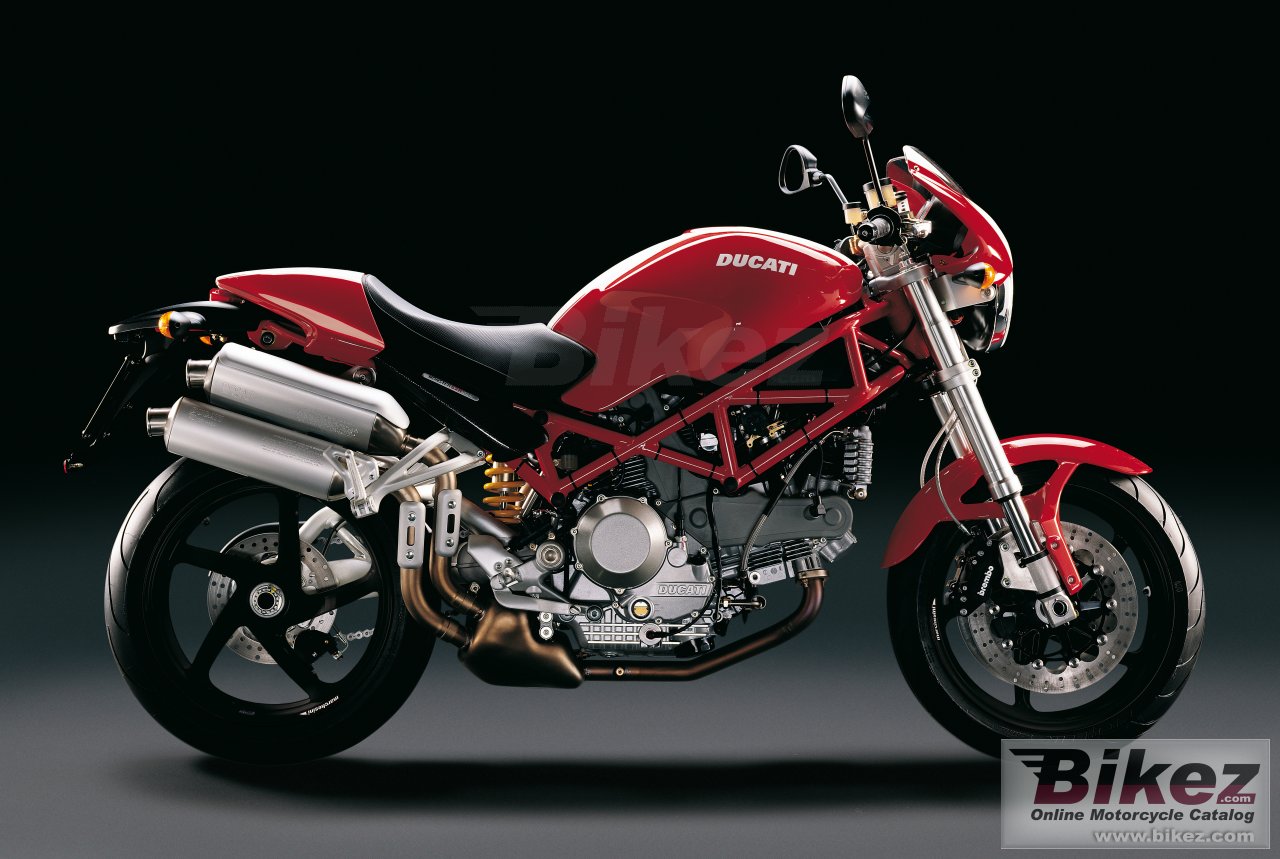 Big Ducati monster s2r 1000 picture and wallpaper from Bikez.com